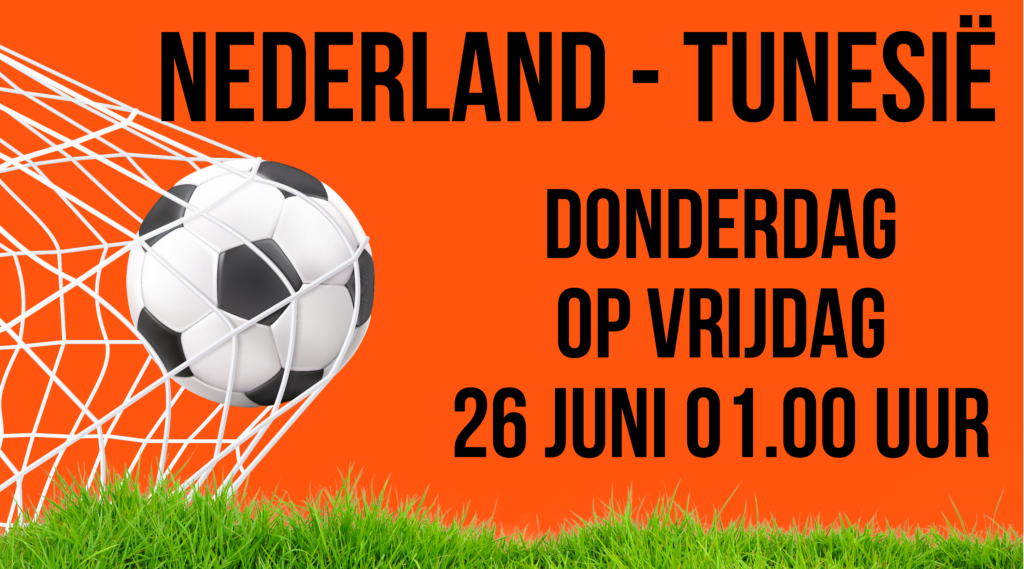 Nederland – Tunesië live bij Café Dierks!